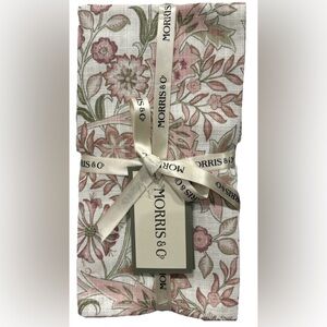 William Morris & Co. Wilhemina Napkins Set/8 Pinks Green Cream 💯Cotton  20x20